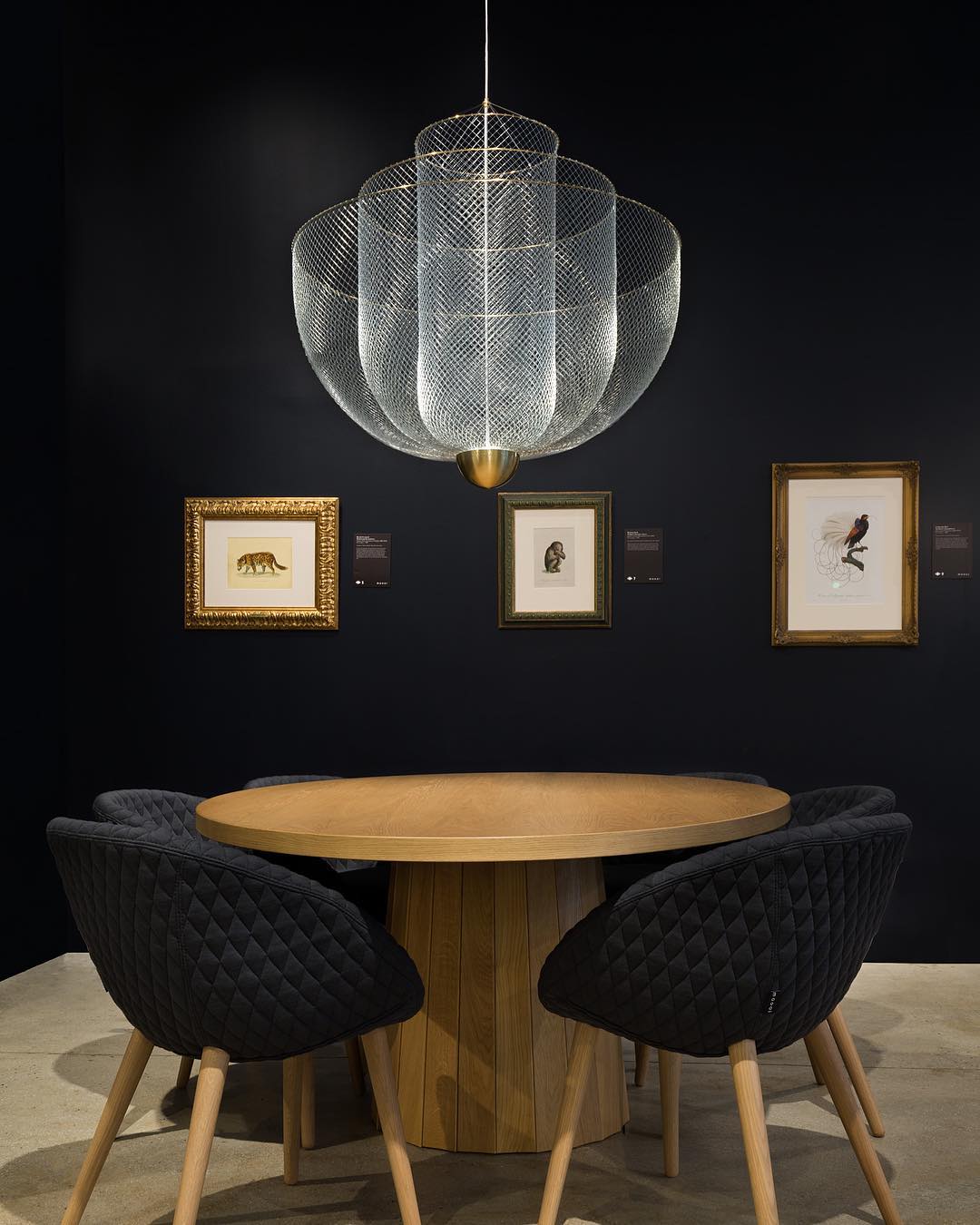 Meshmatics Chandelier - Tiered Woven Wire Netting LED Pendant