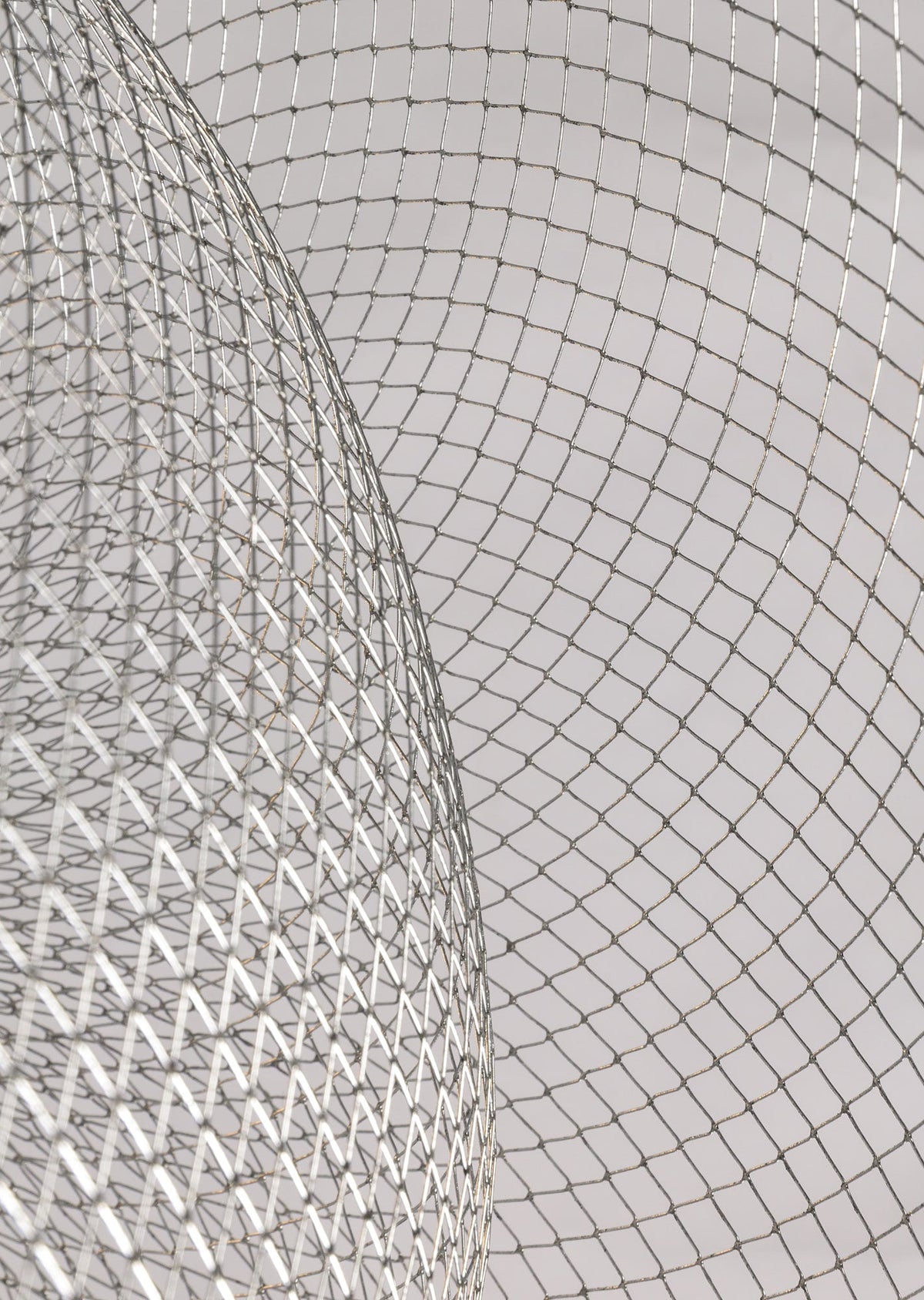 Meshmatics Chandelier - Tiered Woven Wire Netting LED Pendant