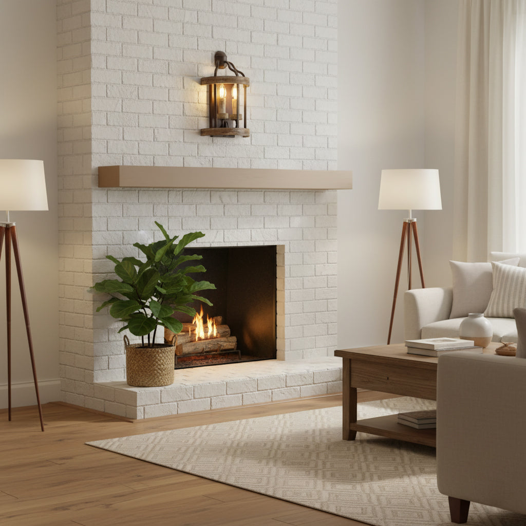 Messina Wall Lamp - Modern Wood & Metal Dual-Light Wall Sconce
