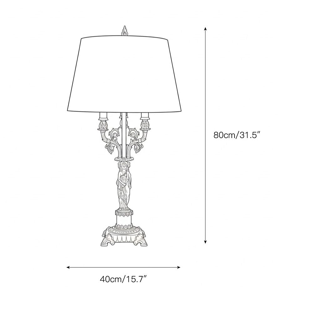 Metamorphosis Table Lamp - Sculptural Brass & Marble Base Light | Bowielight