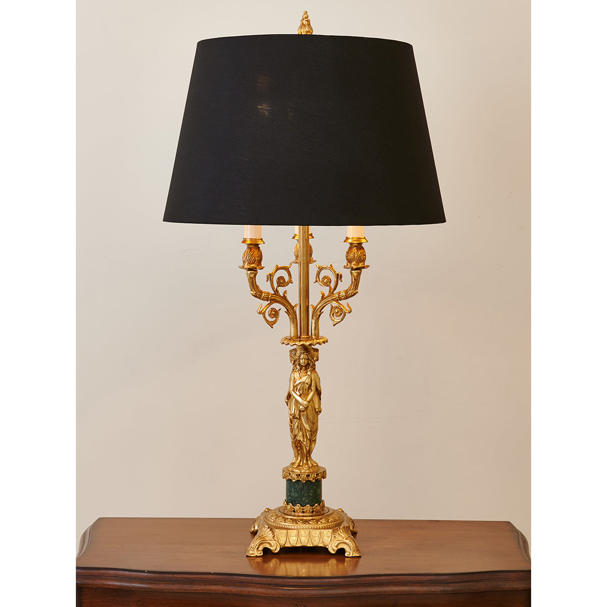 Metamorphosis Table Lamp - Sculptural Brass & Marble Base Light | Bowielight