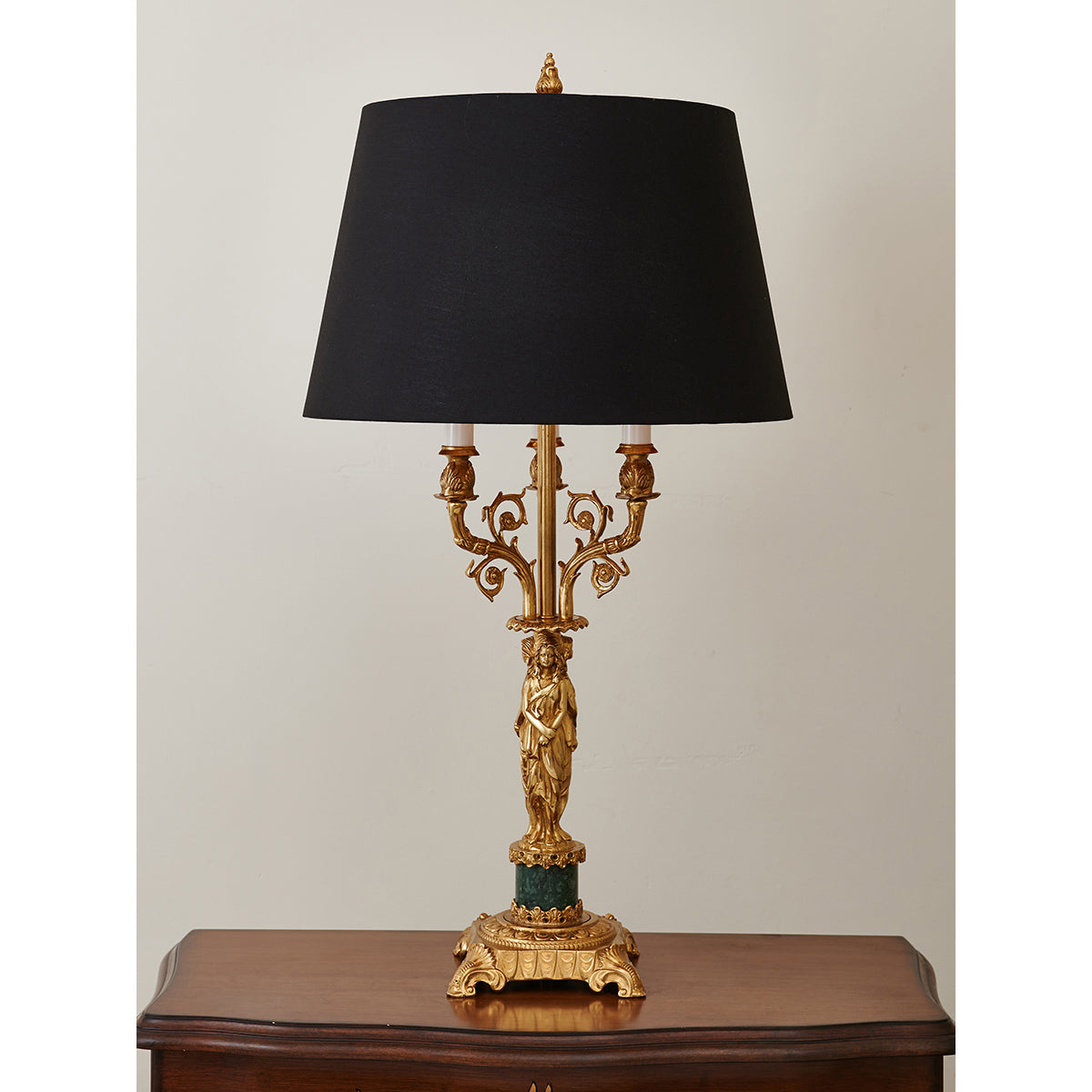 Metamorphosis Table Lamp - Sculptural Brass & Marble Base Light | Bowielight