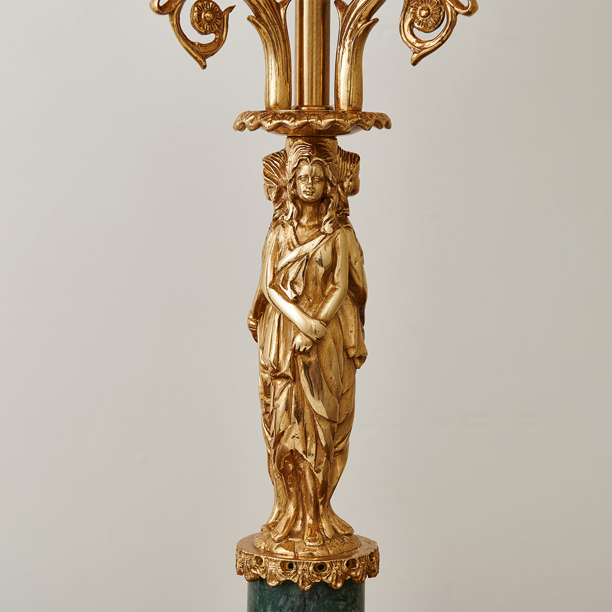 Metamorphosis Table Lamp - Sculptural Brass & Marble Base Light | Bowielight