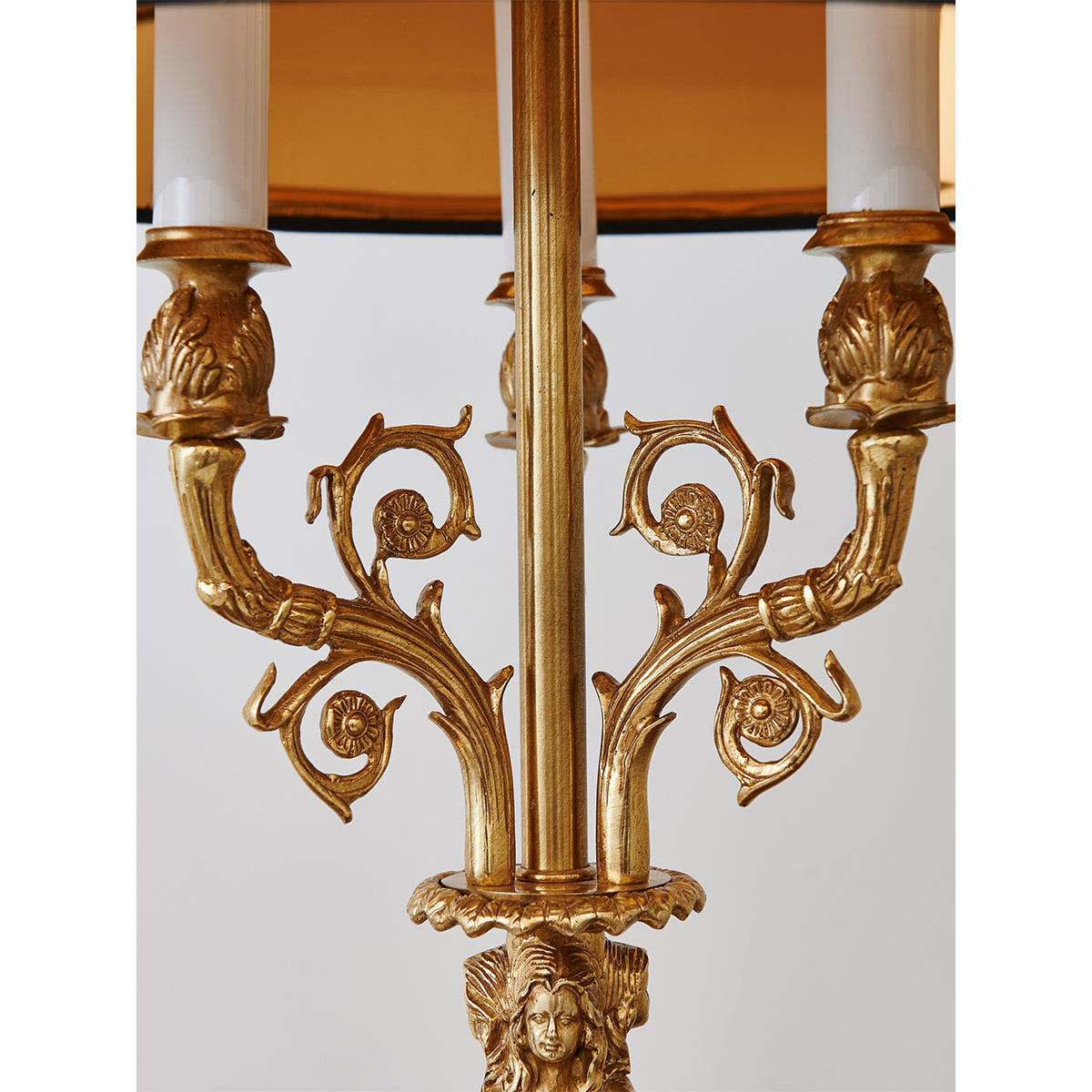 Metamorphosis Table Lamp - Sculptural Brass & Marble Base Light | Bowielight