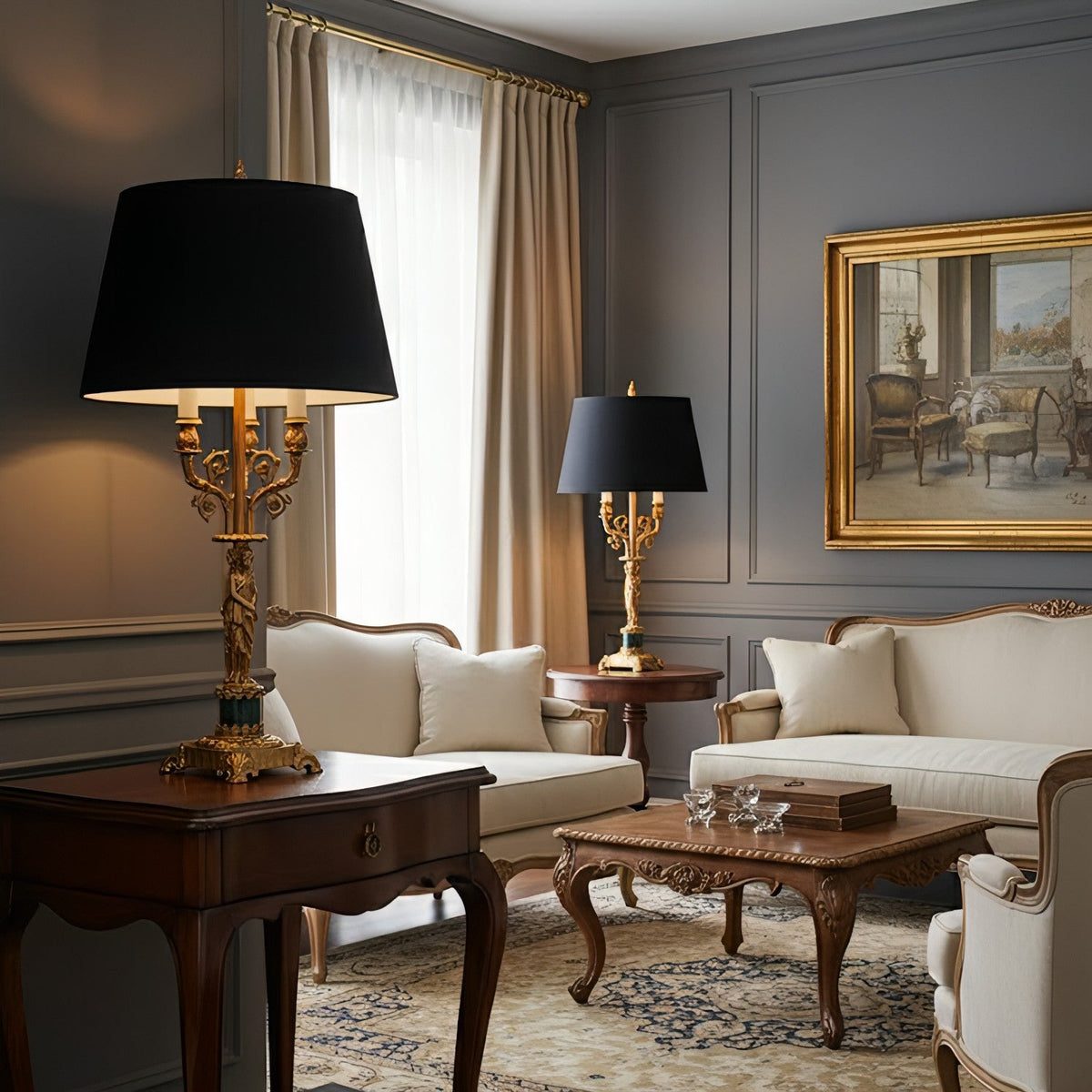 Metamorphosis Table Lamp - Sculptural Brass & Marble Base Light | Bowielight