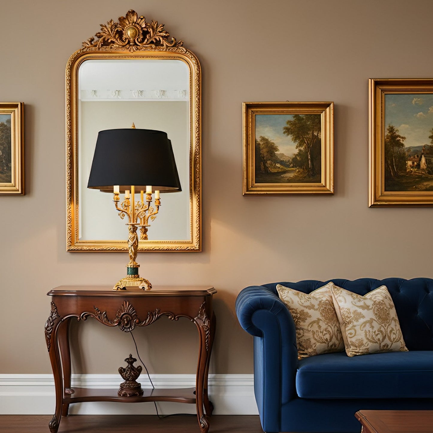 Metamorphosis Table Lamp - Sculptural Brass & Marble Base Light | Bowielight