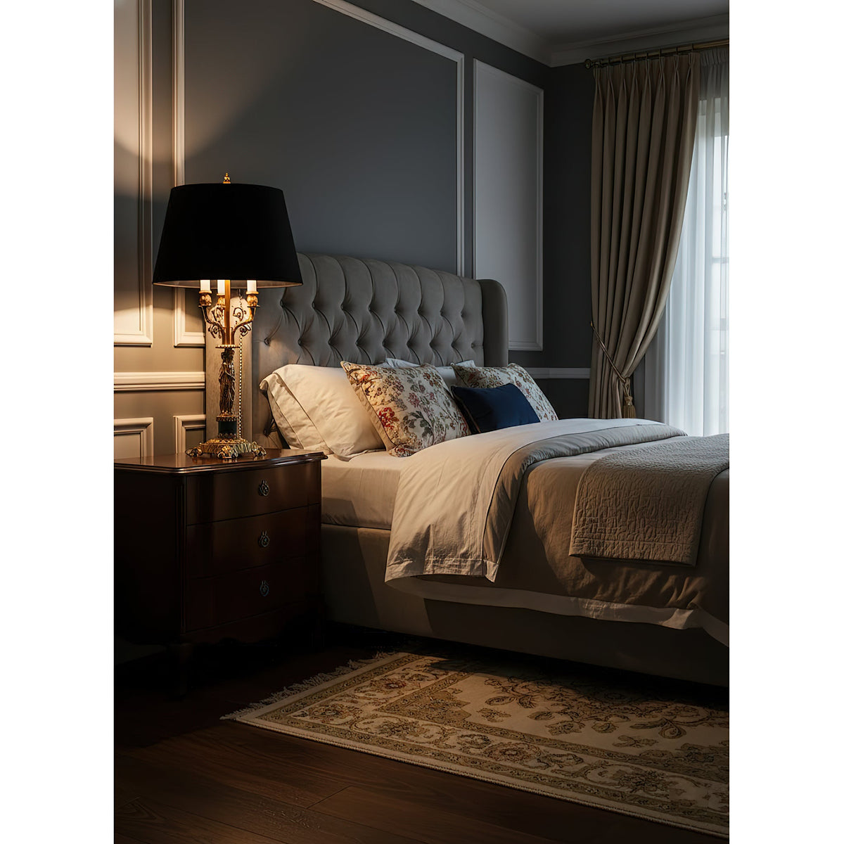 Metamorphosis Table Lamp - Sculptural Brass & Marble Base Light | Bowielight