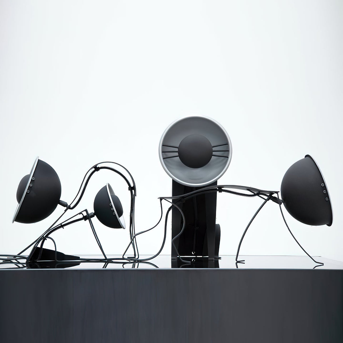 Micha Cat Table Lamp - Playful Metallic Feline Accent Light