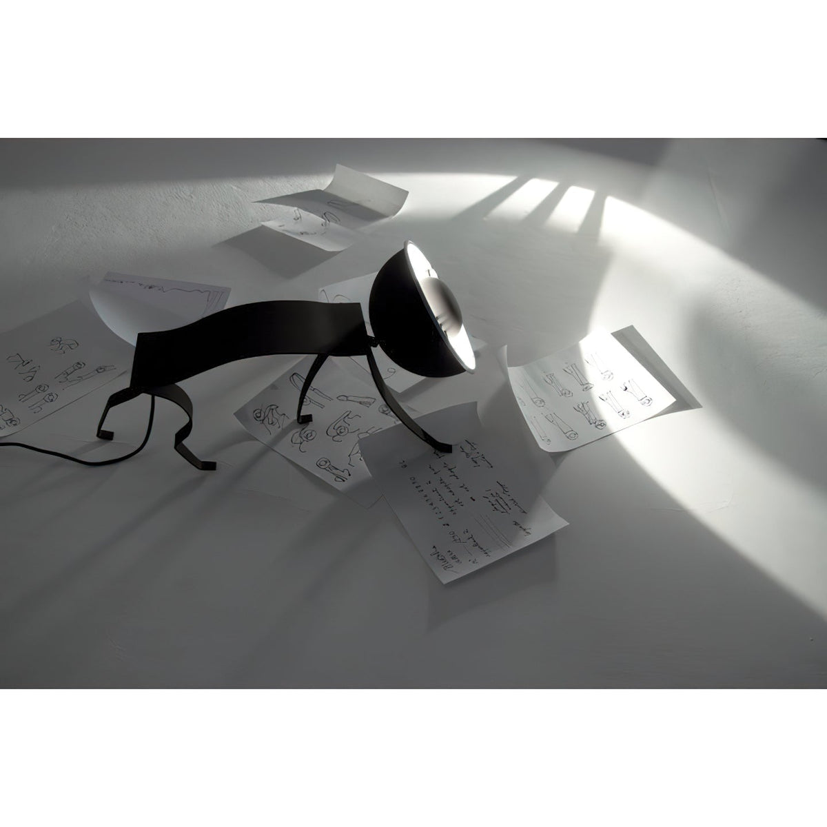 Micha Cat Table Lamp - Playful Metallic Feline Accent Light
