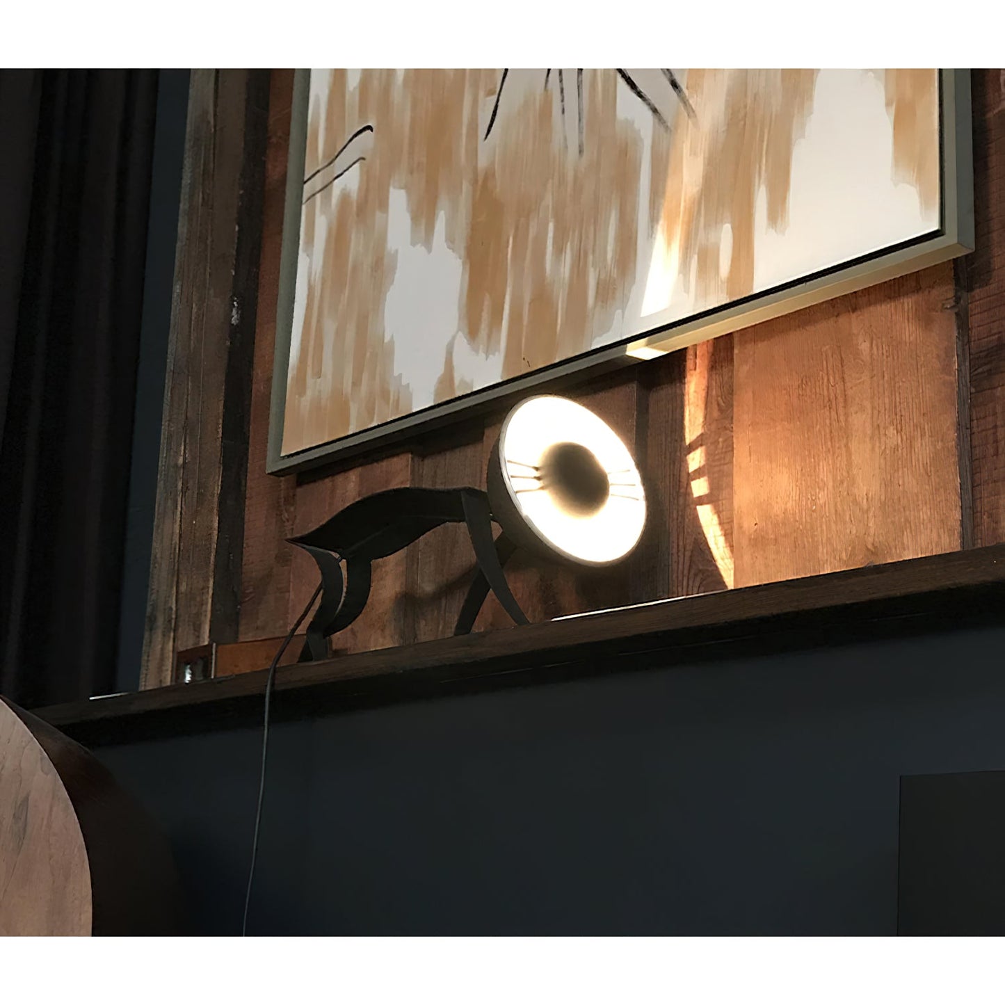 Micha Cat Table Lamp - Playful Metallic Feline Accent Light