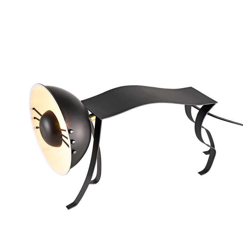 Micha Cat Table Lamp - Playful Metallic Feline Accent Light