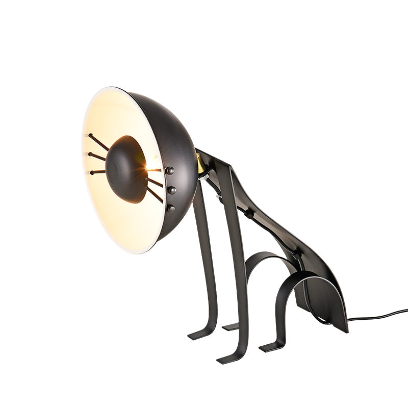 Micha Cat Table Lamp - Playful Metallic Feline Accent Light