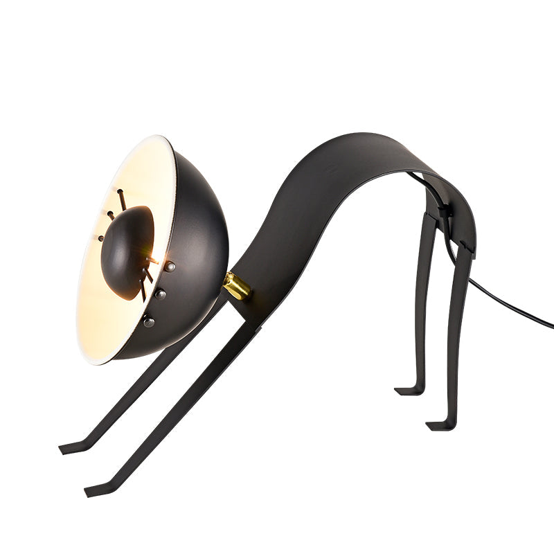 Micha Cat Table Lamp - Playful Metallic Feline Accent Light