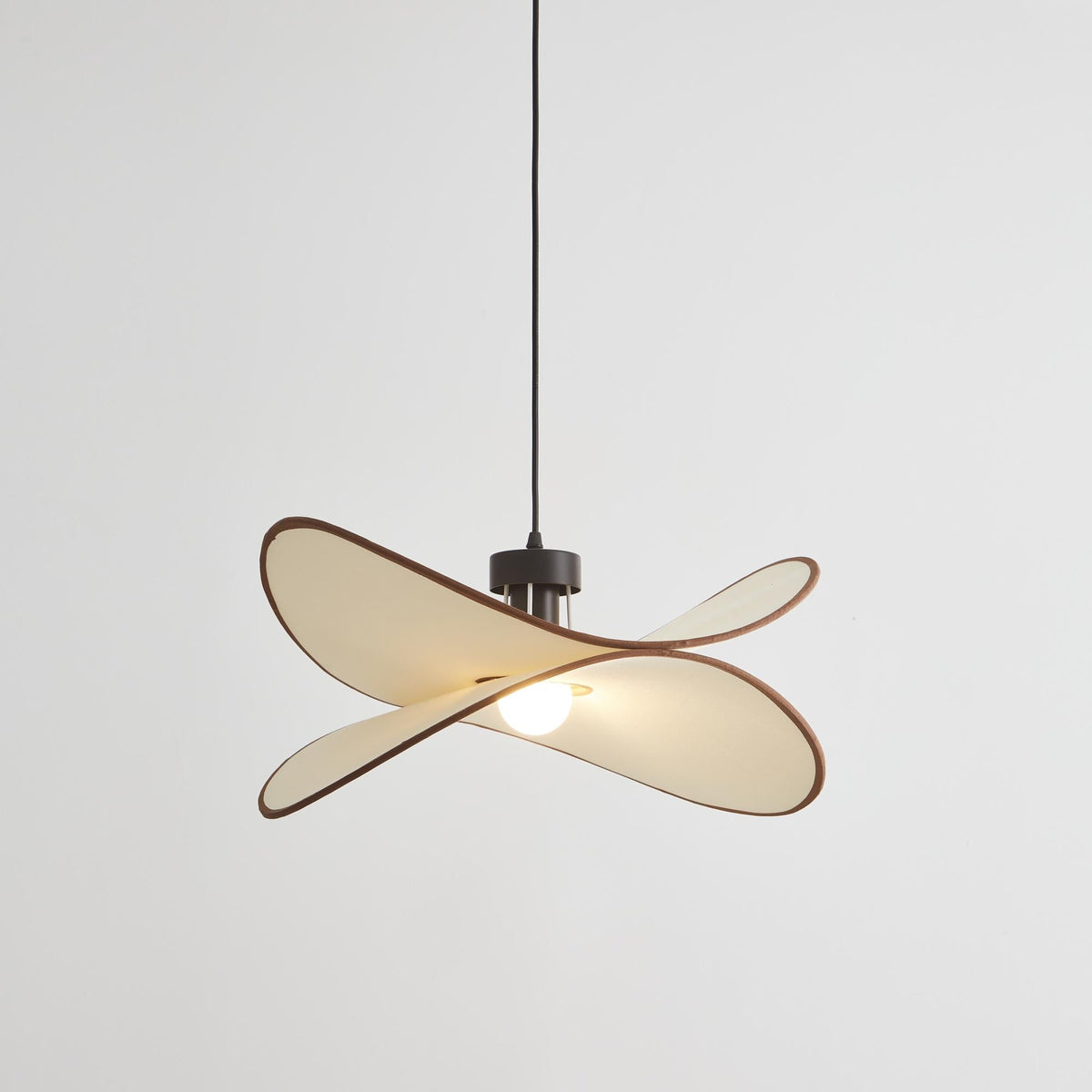 Miley Pendant Lamp - Wabi-Sabi Fabric Shade & Metal Accent Light