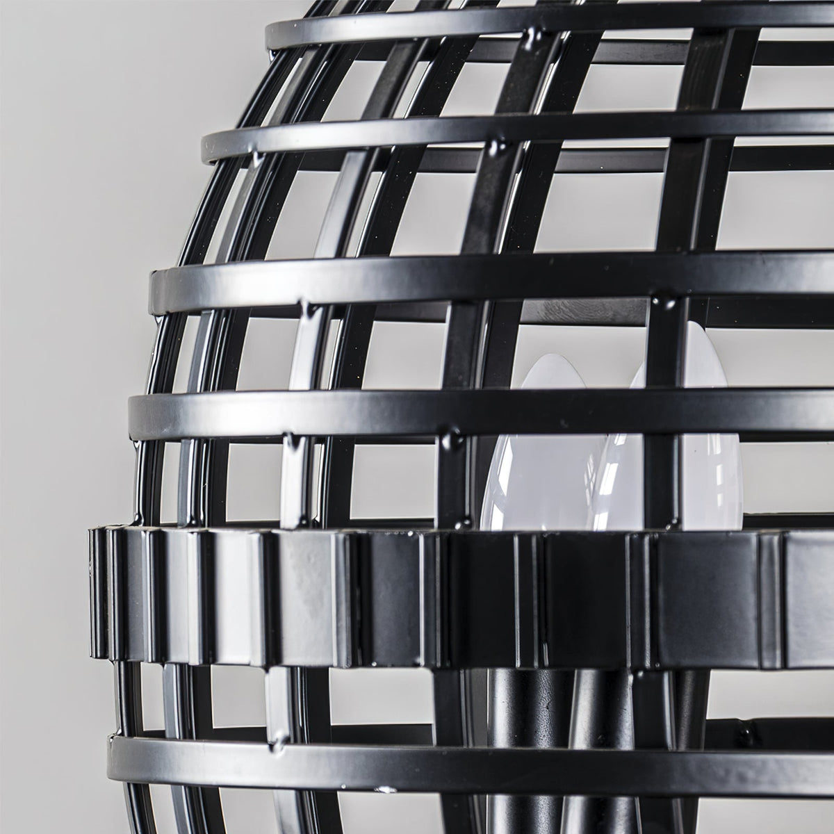 Mill Globe Pendant Lamp - Woven Metal Strip Openwork Orb Light