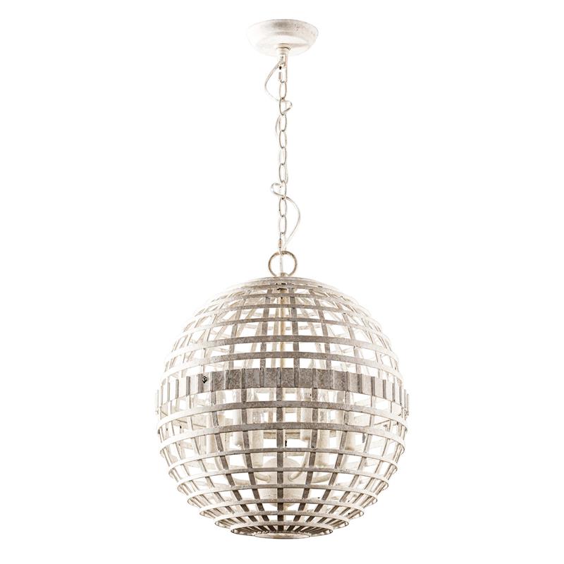 Mill Globe Pendant Lamp - Woven Metal Strip Openwork Orb Light