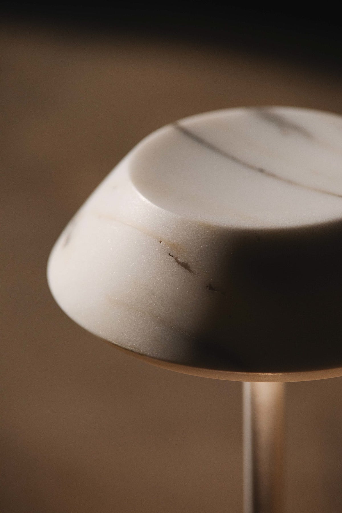 Mini Fiore Cordless Table Lamp - Rechargeable Marble & Aluminium Accent Light