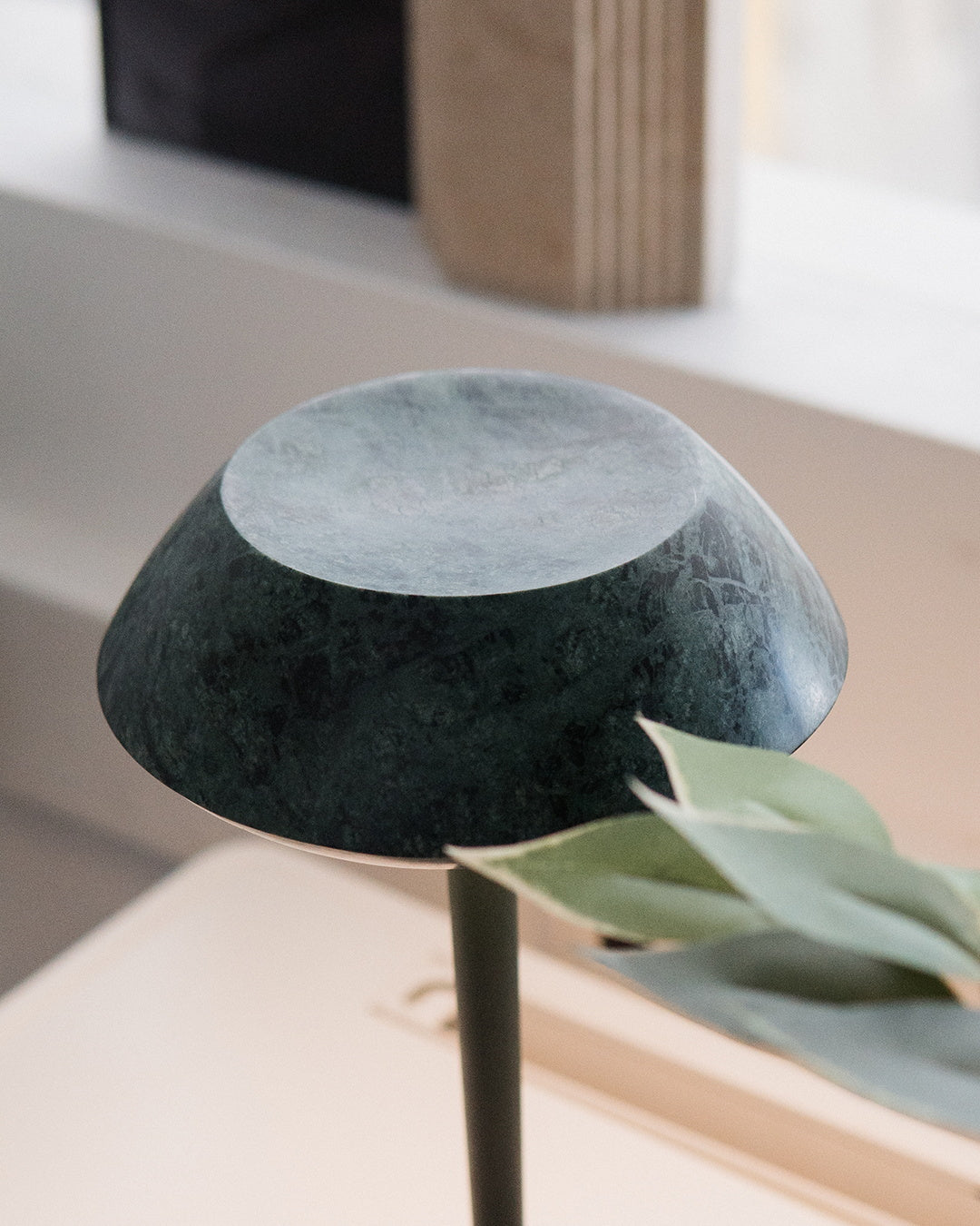 Mini Fiore Cordless Table Lamp - Rechargeable Marble & Aluminium Accent Light