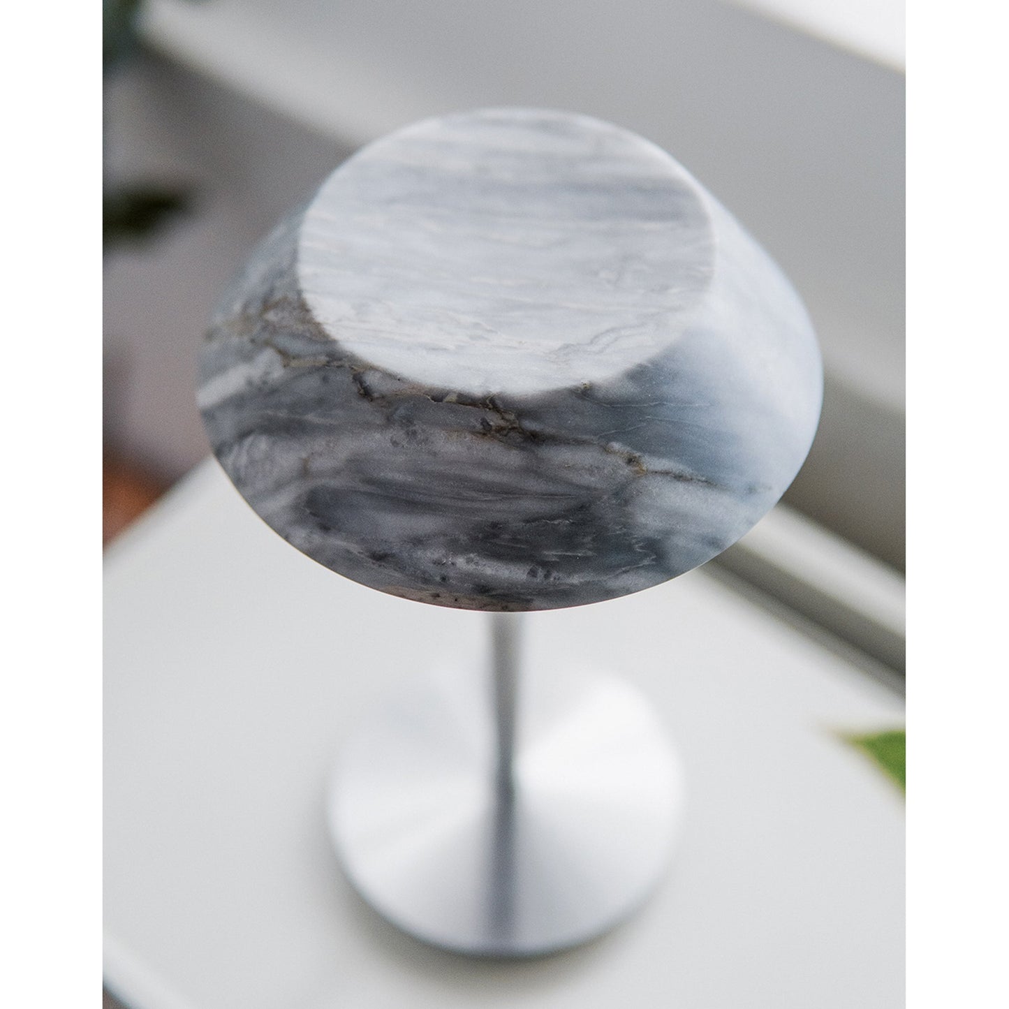 Mini Fiore Cordless Table Lamp - Rechargeable Marble & Aluminium Accent Light