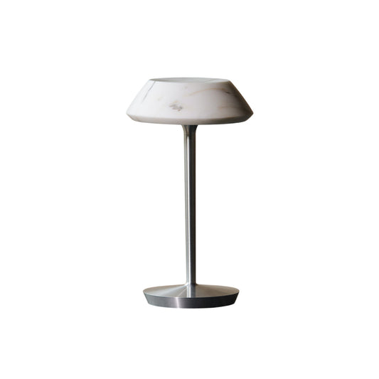 Mini Fiore Cordless Table Lamp - Rechargeable Marble & Aluminium Accent Light