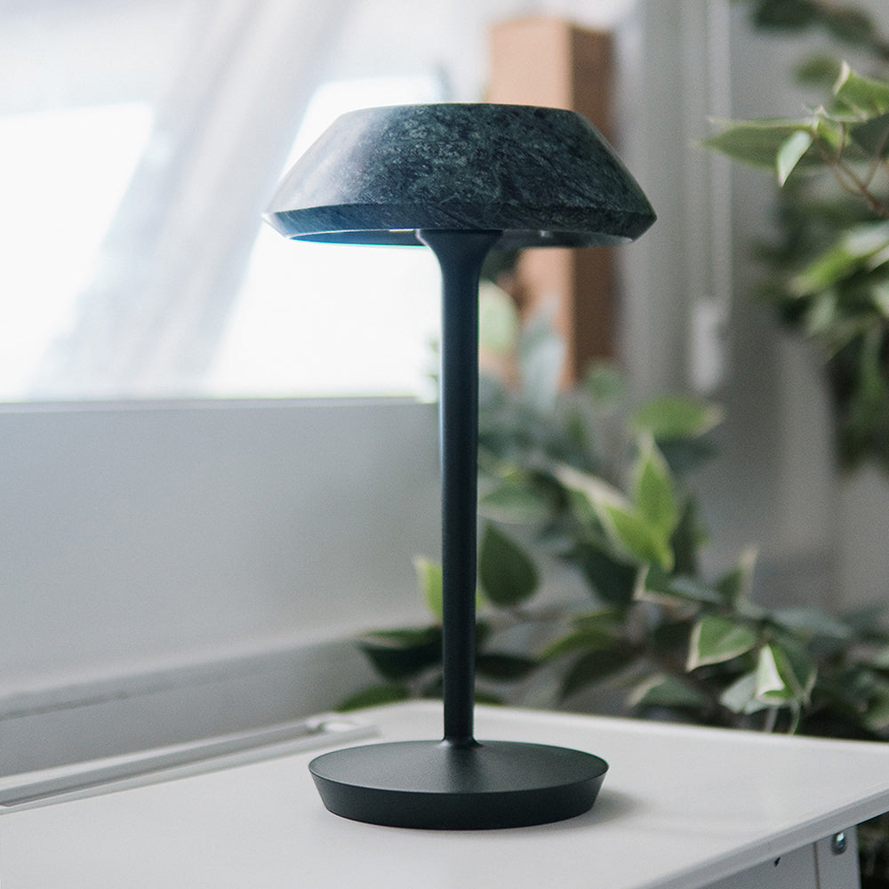 Mini Fiore Cordless Table Lamp - Rechargeable Marble & Aluminium Accent Light