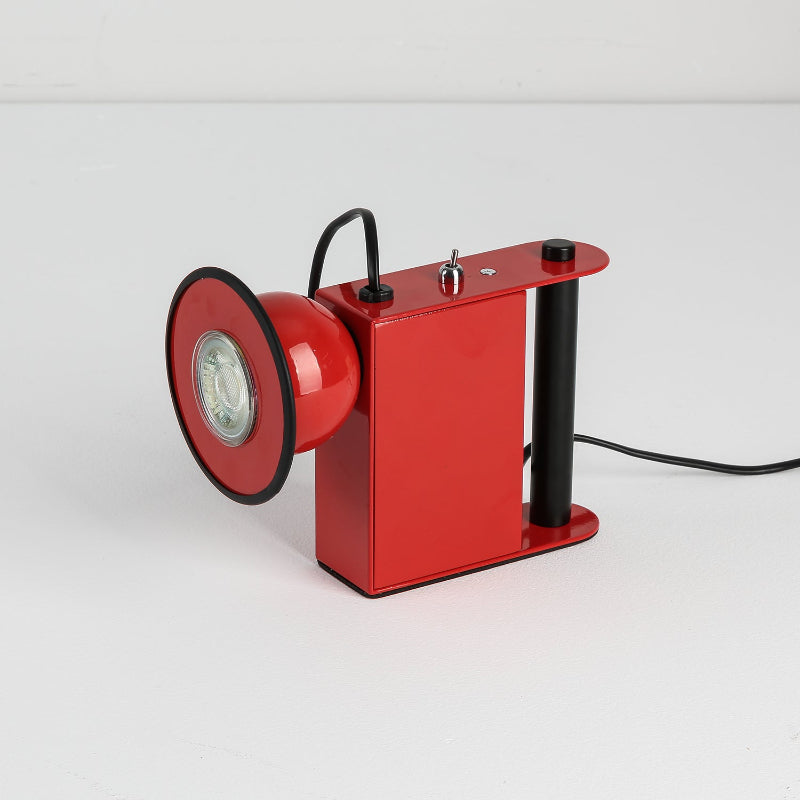 Minibox Table Lamp - Playful Metallic Task Light with Magnetic Head