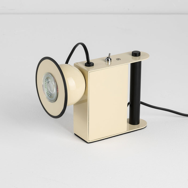 Minibox Table Lamp - Playful Metallic Task Light with Magnetic Head