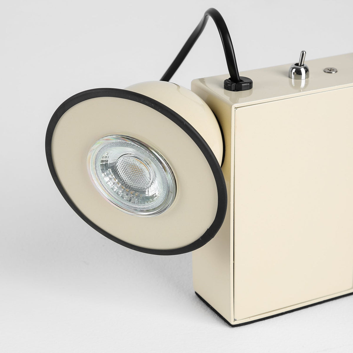 Minibox Table Lamp - Playful Metallic Task Light with Magnetic Head
