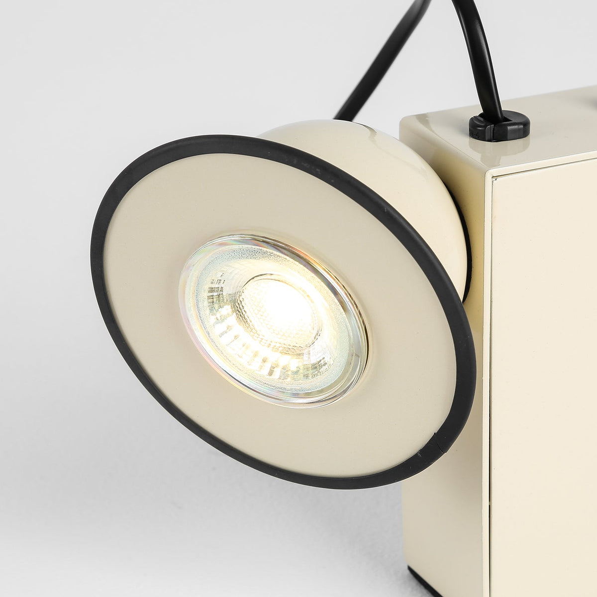 Minibox Table Lamp - Playful Metallic Task Light with Magnetic Head