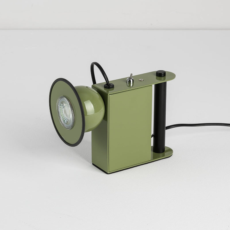Minibox Table Lamp - Playful Metallic Task Light with Magnetic Head