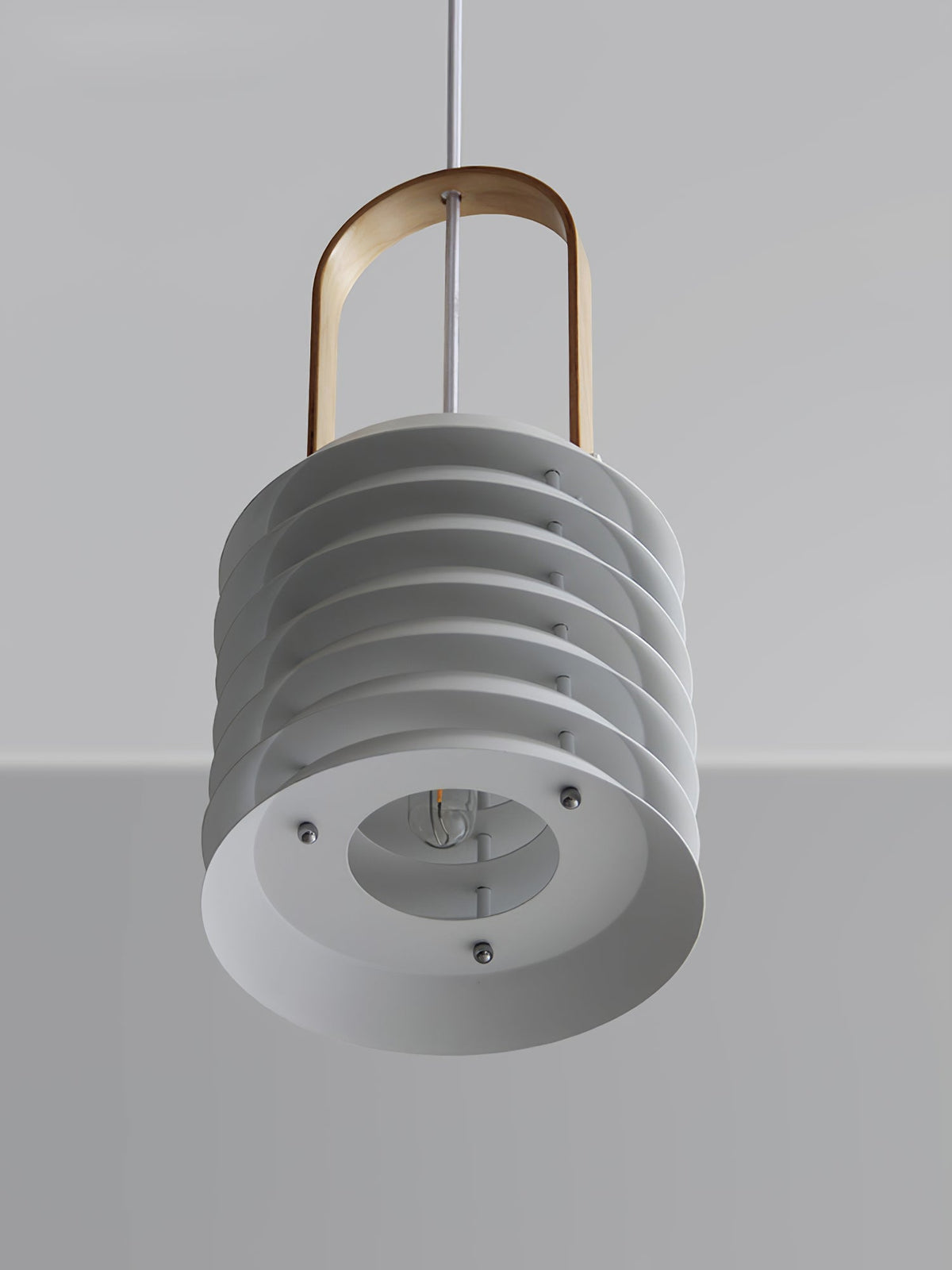 Minimalist Lantern Pendant Lamp - Honeycomb Tiered Metal Disc Light