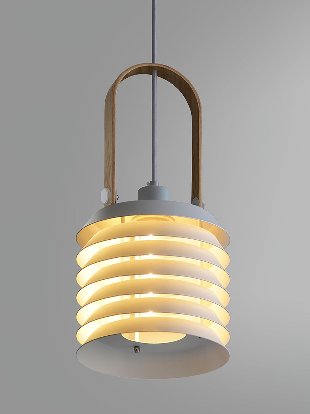 Minimalist Lantern Pendant Lamp - Honeycomb Tiered Metal Disc Light