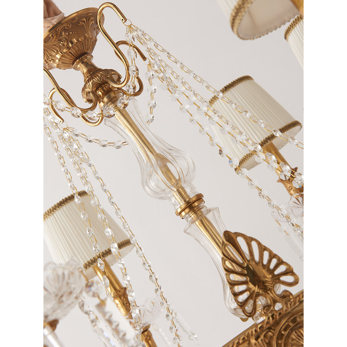 Minka Aston Chandelier - Polished Brass & Prismatic Crystal Candle Pendant
