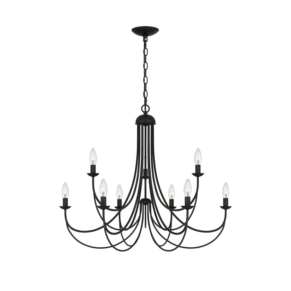 Mirren Chandelier - Imperial Bronze & Brass Candelabra Chandelier