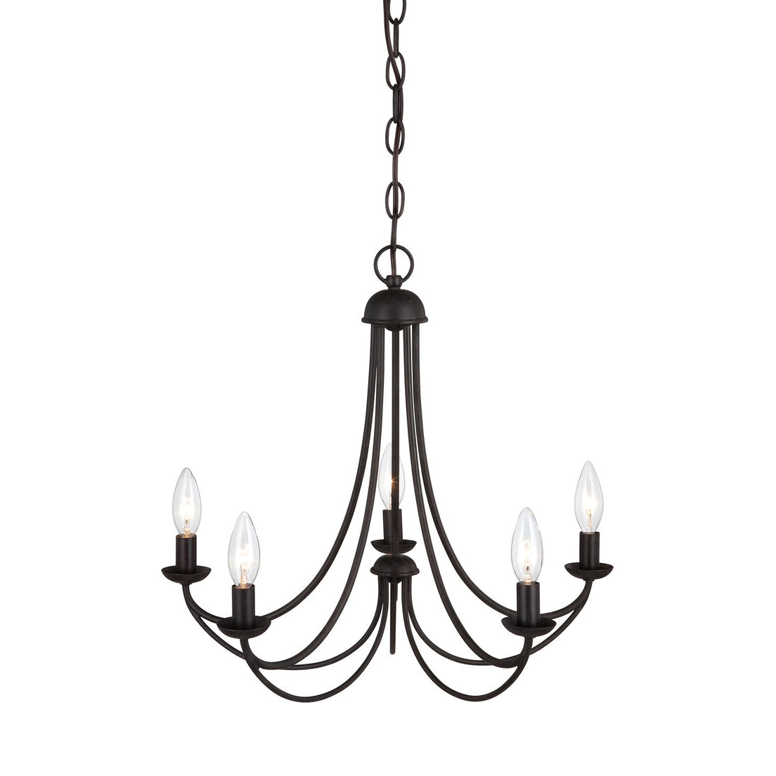 Mirren Chandelier - Imperial Bronze & Brass Candelabra Chandelier