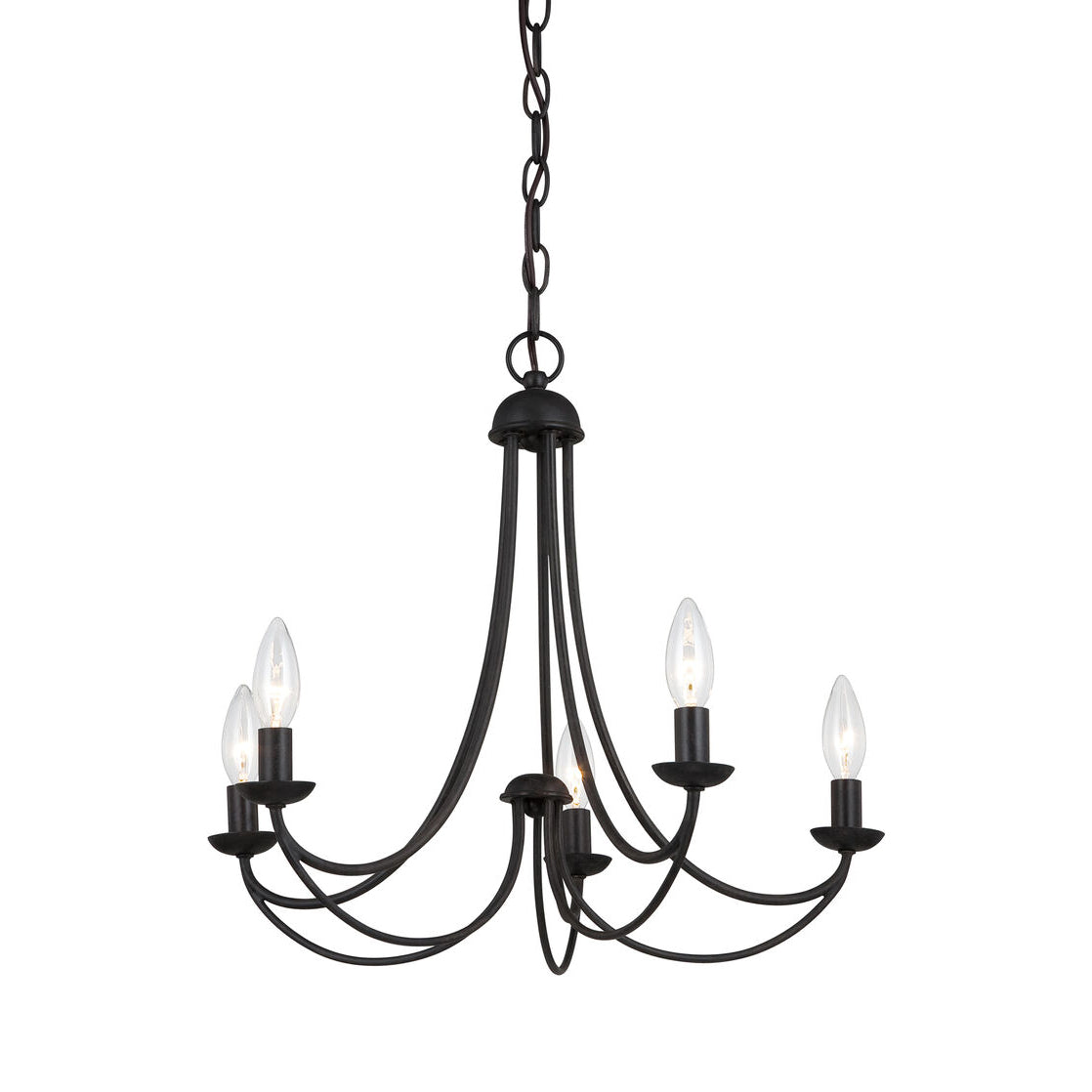 Mirren Chandelier - Imperial Bronze & Brass Candelabra Chandelier