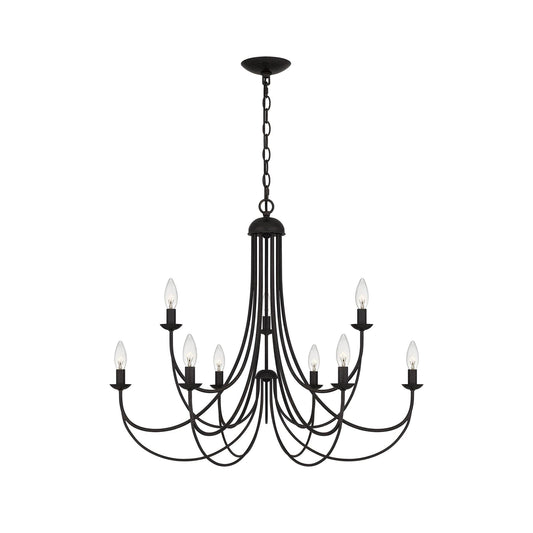 Mirren Chandelier - Imperial Bronze & Brass Candelabra Chandelier
