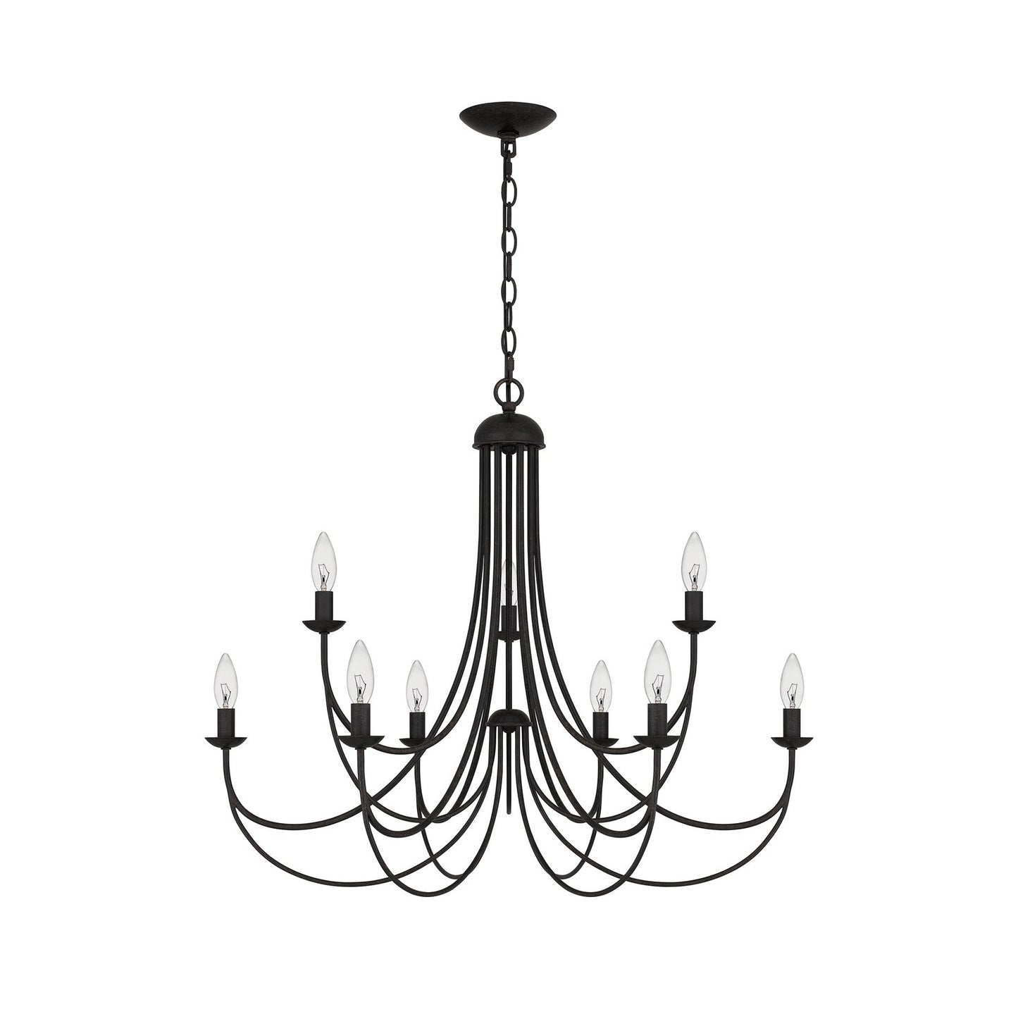Mirren Chandelier - Imperial Bronze & Brass Candelabra Chandelier
