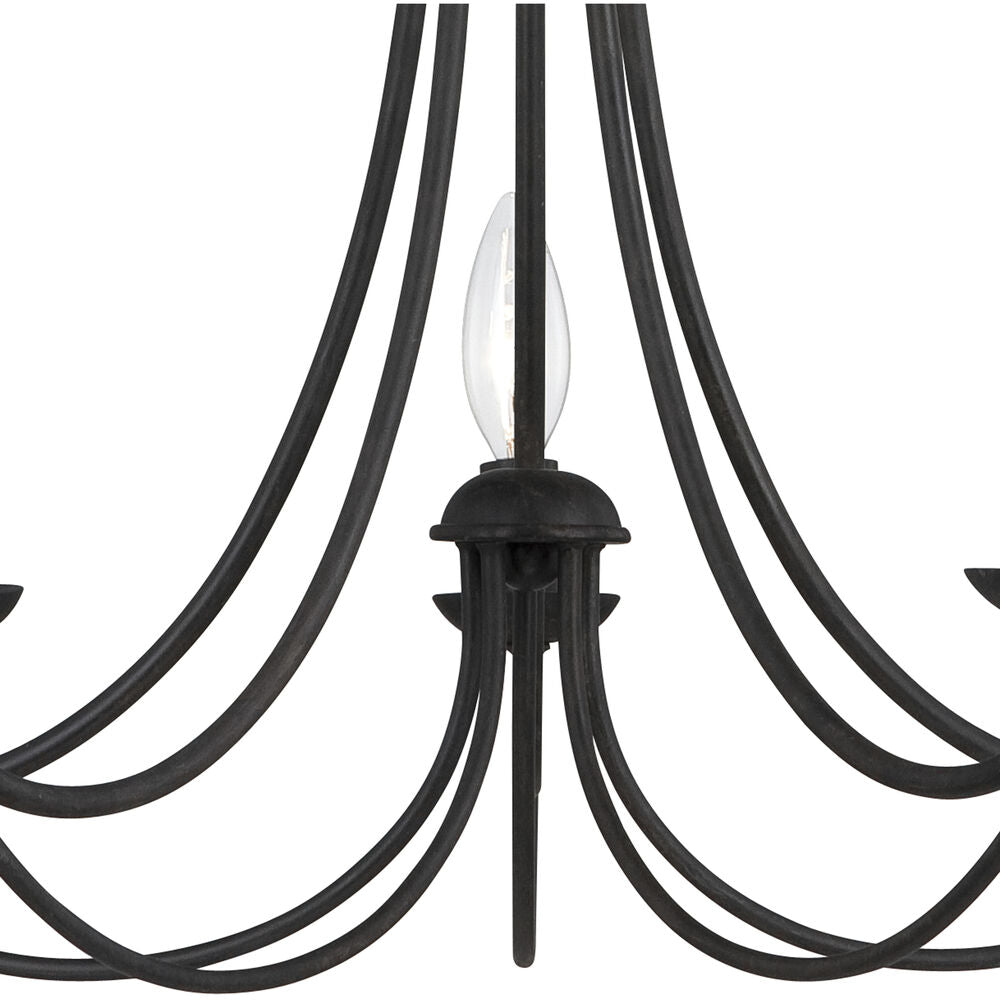 Mirren Chandelier - Imperial Bronze & Brass Candelabra Chandelier