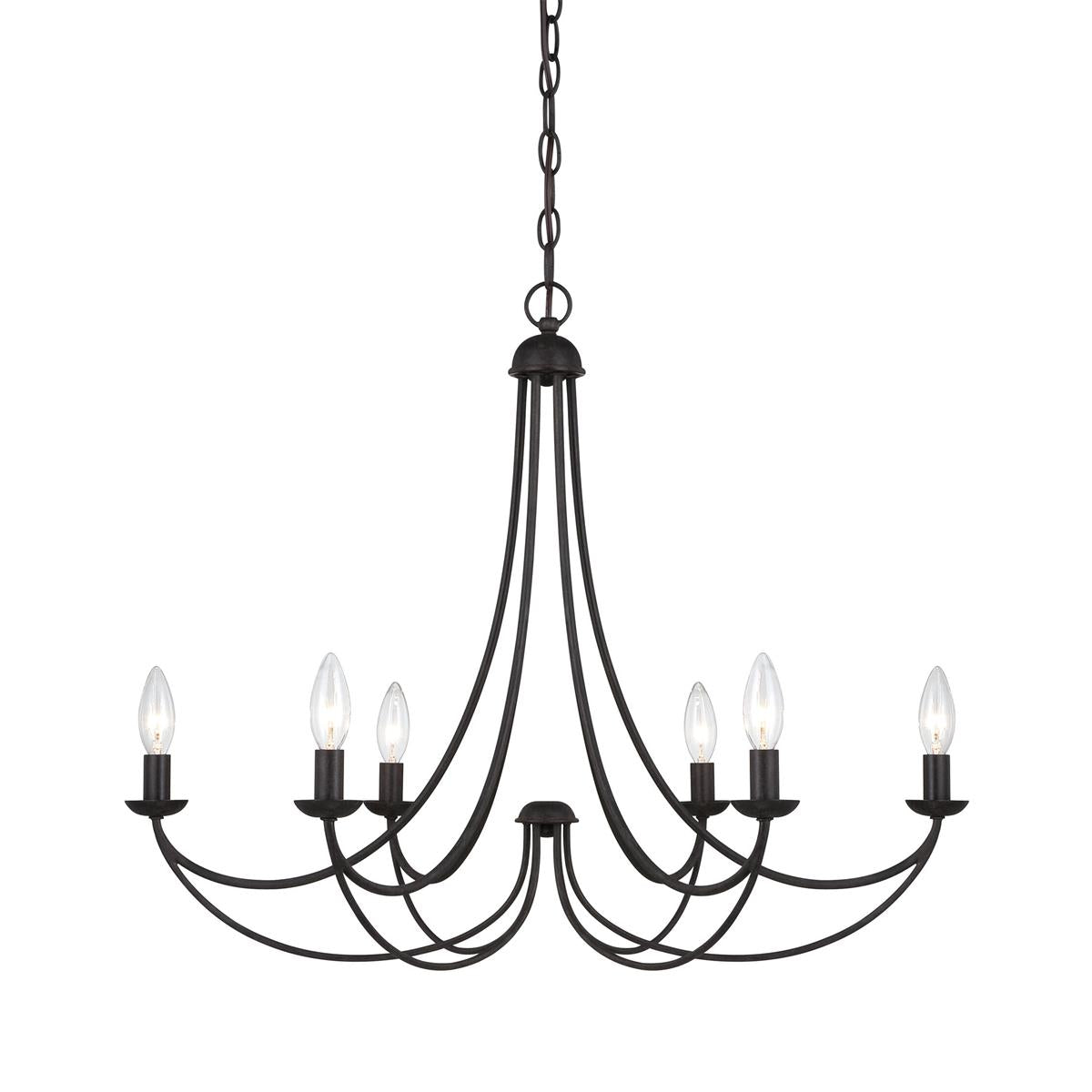 Mirren Chandelier - Imperial Bronze & Brass Candelabra Chandelier
