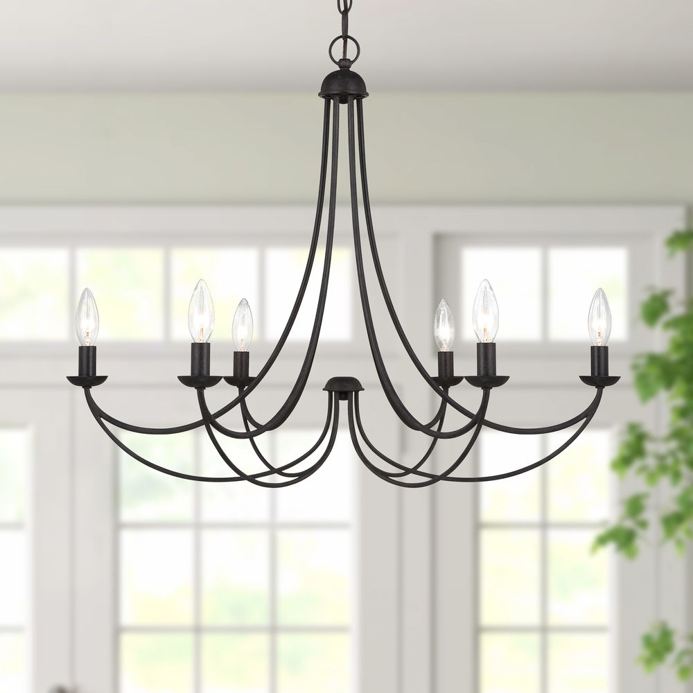 Mirren Chandelier - Imperial Bronze & Brass Candelabra Chandelier
