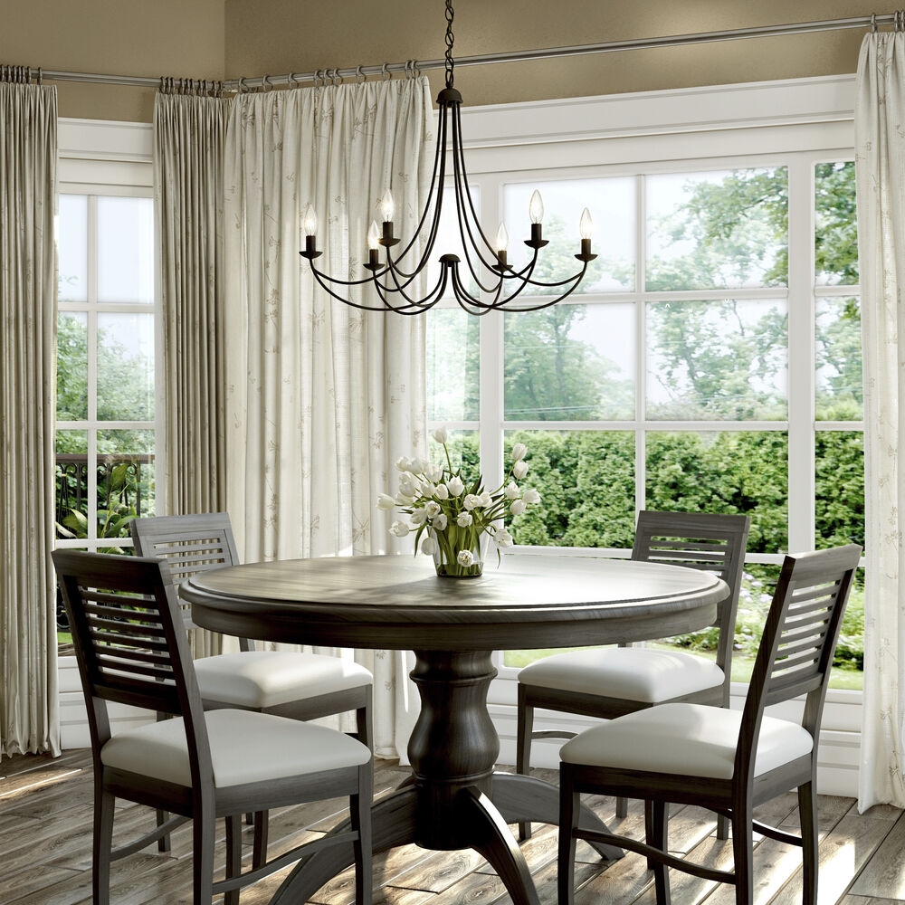 Mirren Chandelier - Imperial Bronze & Brass Candelabra Chandelier