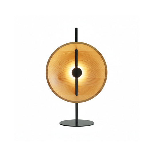 Mito Table Lamp - Minimalist Sculptural Wood & Iron LED Desk Light