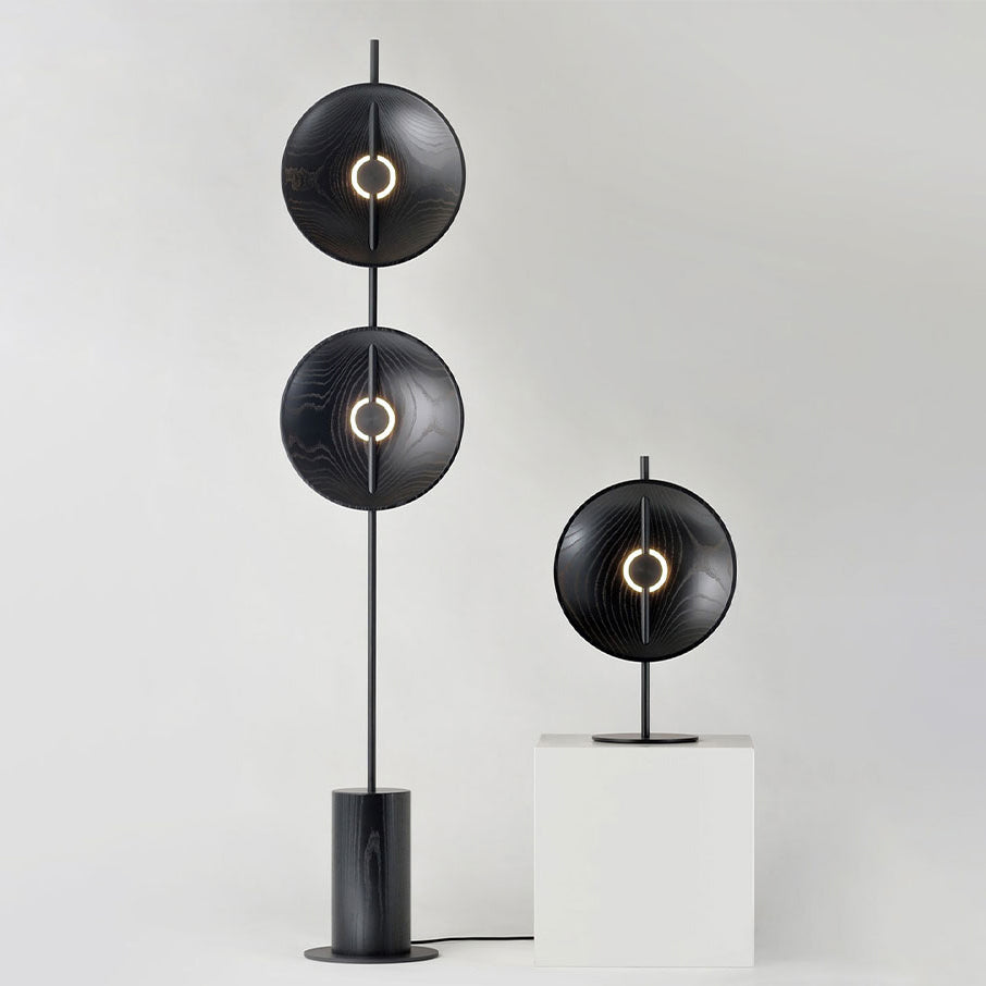 Mito Table Lamp - Minimalist Sculptural Wood & Iron LED Desk Light