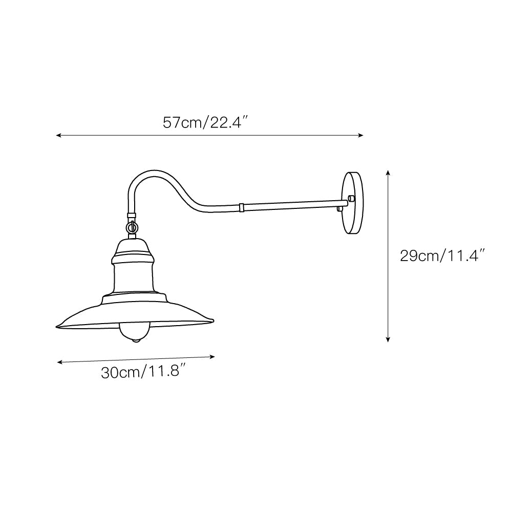 Moddeny Wall Lamp - Mid-Century Country Wrought Iron Sconce
