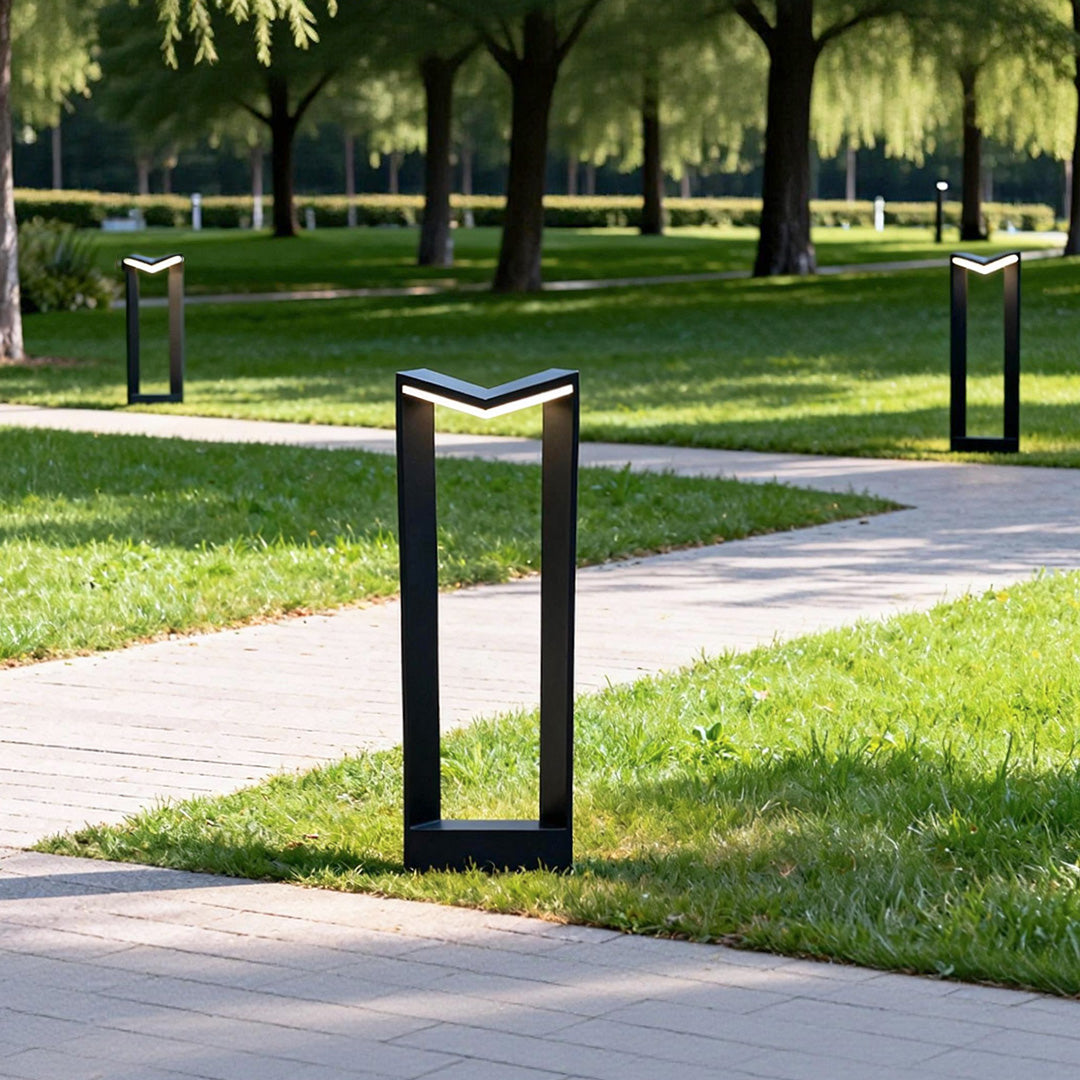 Modern Square LED Bollard Light