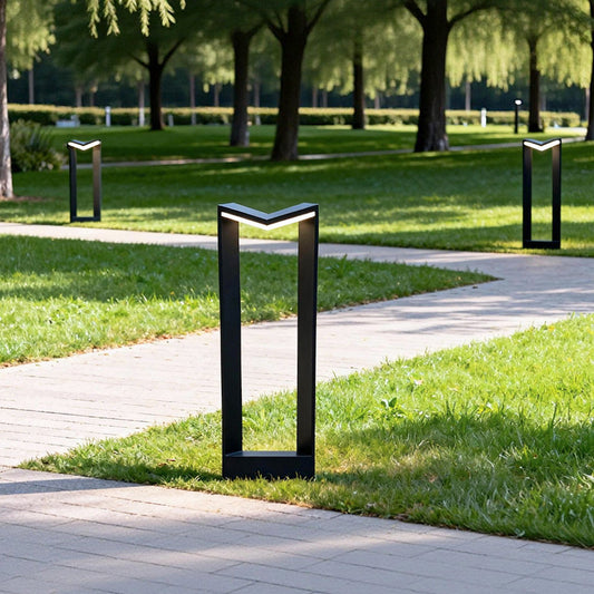 Modern Square LED Bollard Light