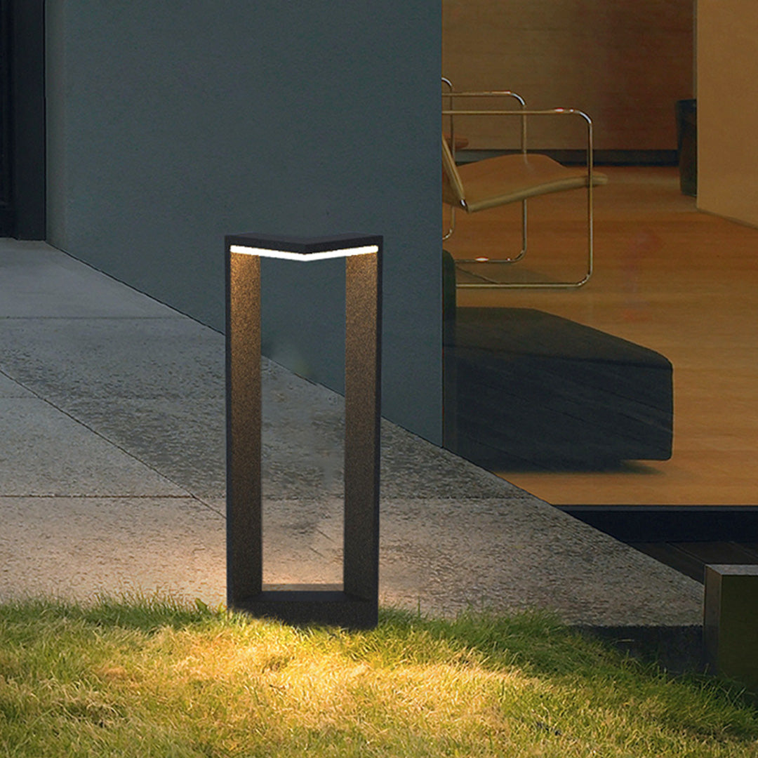 Modern Square LED Bollard Light