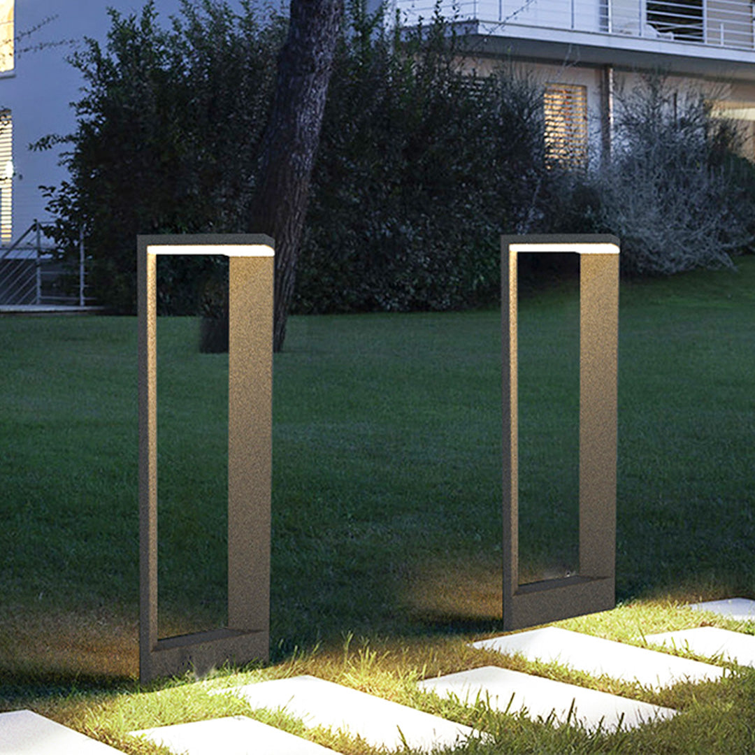 Modern Square LED Bollard Light