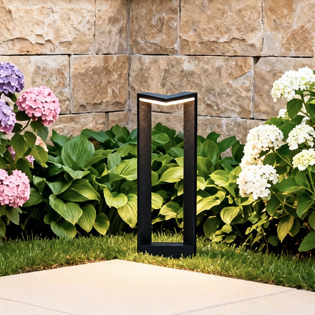 Modern Square LED Bollard Light